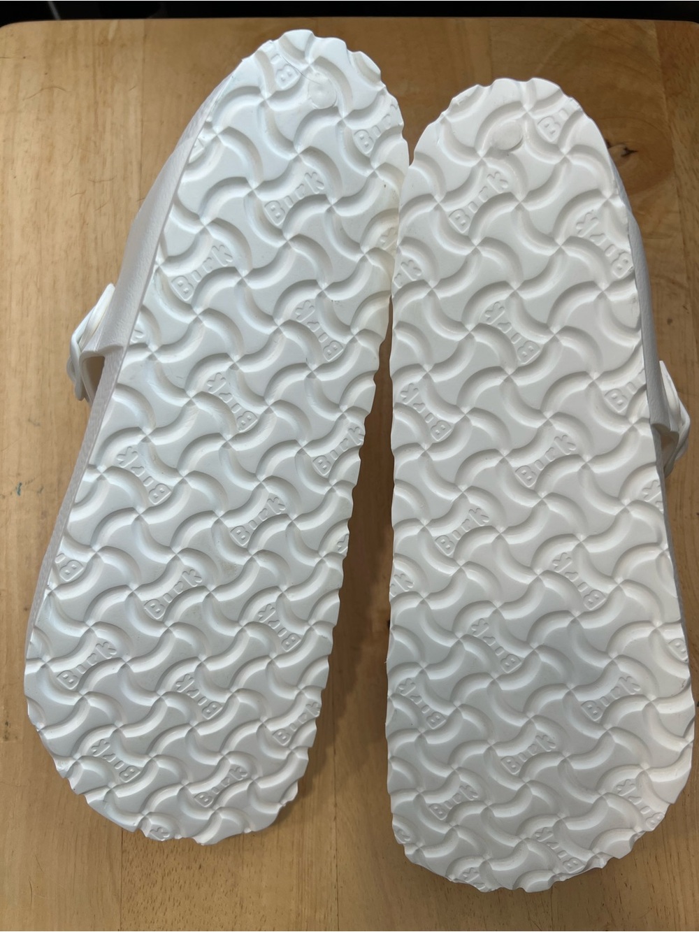 Birkenstock White Women's Thong EVA Sandals EUC - Picture 4 of 5